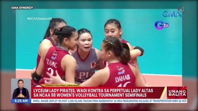 Lyceum Lady Pirates, wagi kontra sa Perpetual Lady Altas sa NCAA 98 Women's Volleyball Tournament Semifinals | UB