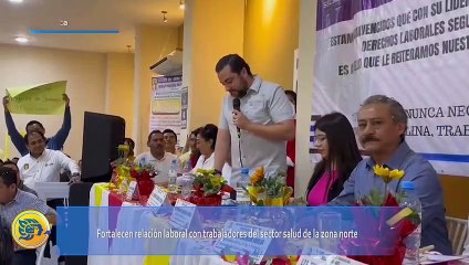 Fortalecen relación laboral con trabajadores del sector salud de la zona norte