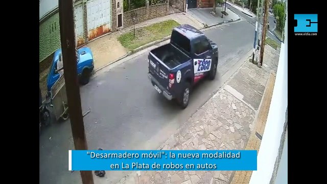 Desarmadero móvil : la nueva modalidad en La Plata de robos en autos