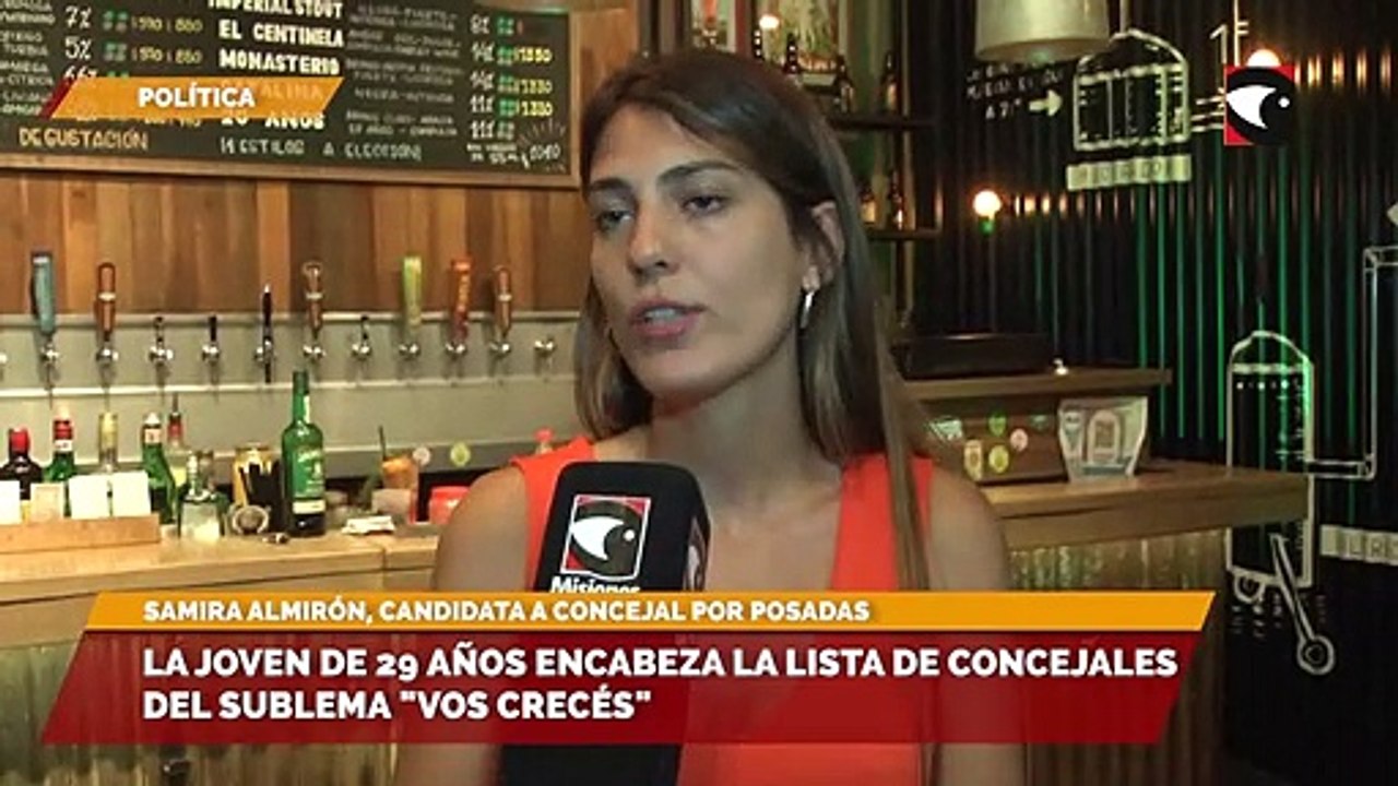 SALA CINCO - Samira Almirón presentó sus propuestas como concejal de Posadas bajo el sublema "Vos Crecés"