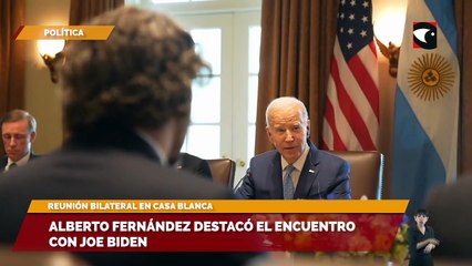 Alberto Fernández destacó el encuentro con Joe Biden