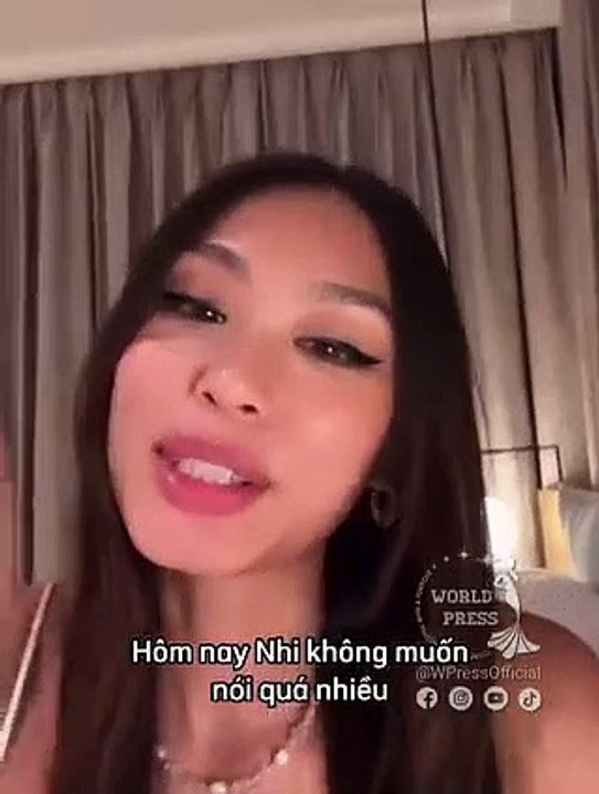 Á hậu Thảo Nhi Lê bật khóc sau khi biết tin mất suất dự thi Miss Universe