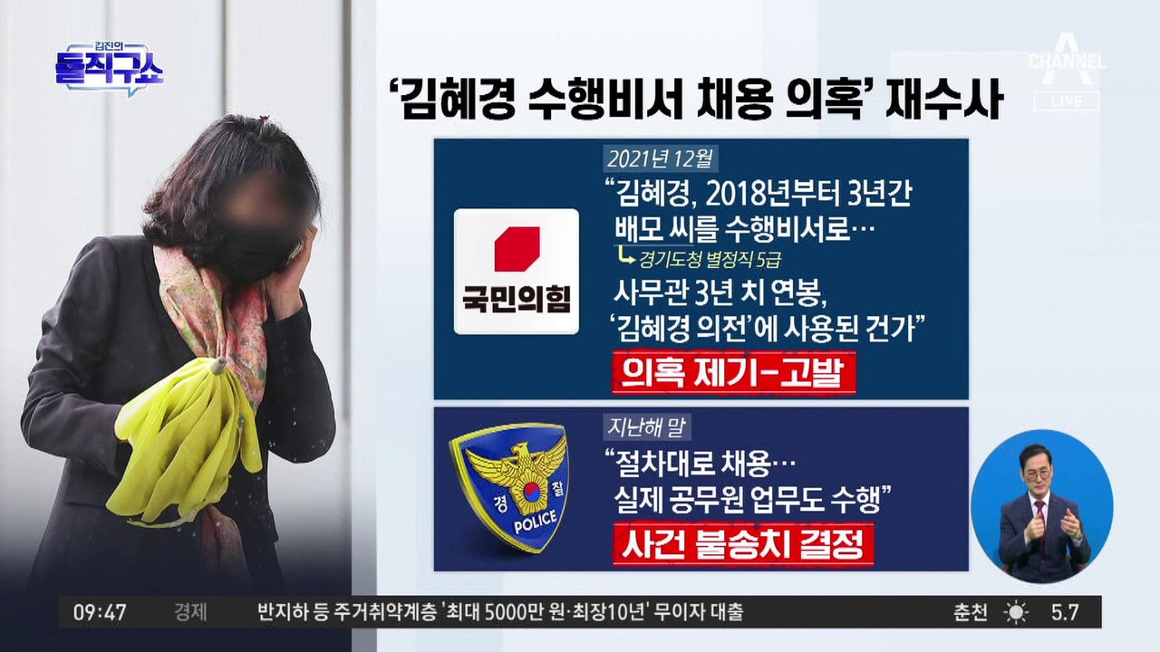 檢, ‘김혜경 수행비서 채용 의혹’ 재수사 요청