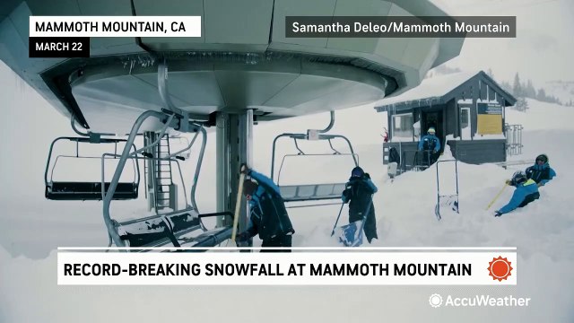 Mammoth Mountain breaks all-time record for snowiest winter