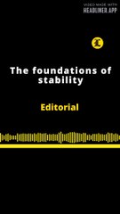 The Foundations of Stability