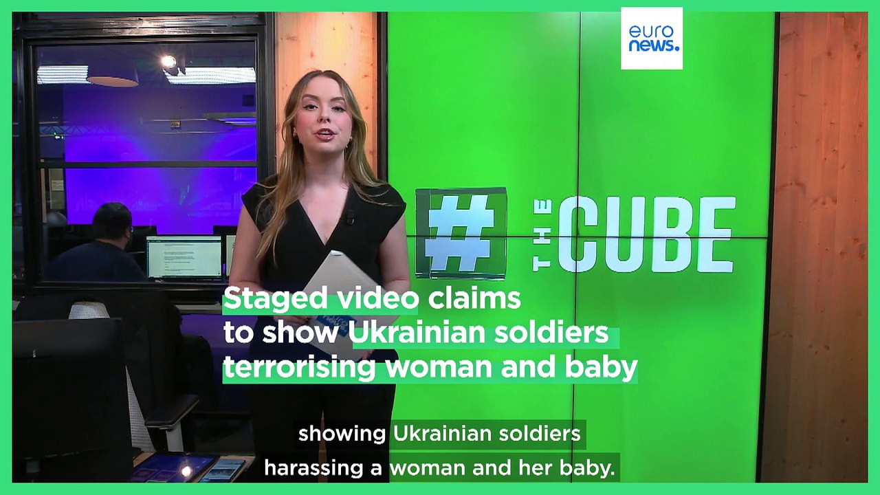 Pro-Kremlin groups caught staging video of Ukrainian soldiers attacking woman and baby