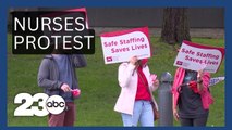 Nurses picket to bring attention to patient safety concerns