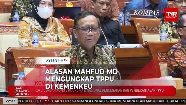 Inilah Alasan Mahfud MD Mengungkap TPPU Rp349 T di Kemenkeu dalam Rapat Dengan Komisi III DPR