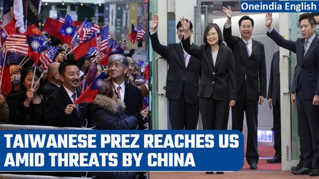 Taiwan president arrives in the US, China warns against meetings | Oneindia News