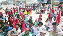 Farmers took out fury march till collectorate