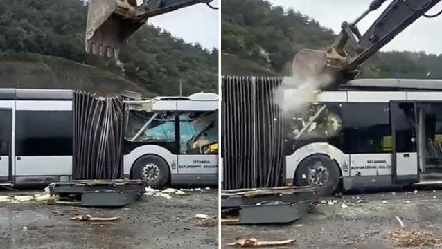 Metrobüs parçalama görüntüleri tartışma yarattı! İBB'den jet hızında açıklama geldi