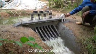 30,632,883 views  Mini  Dam Construction With Six Gates Water Discharge