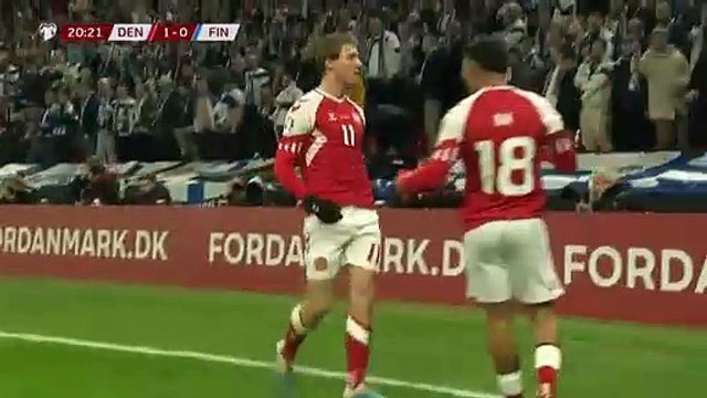 Denmark vs Finland 3 x 1 Highlights - UEFA European Qualifiers