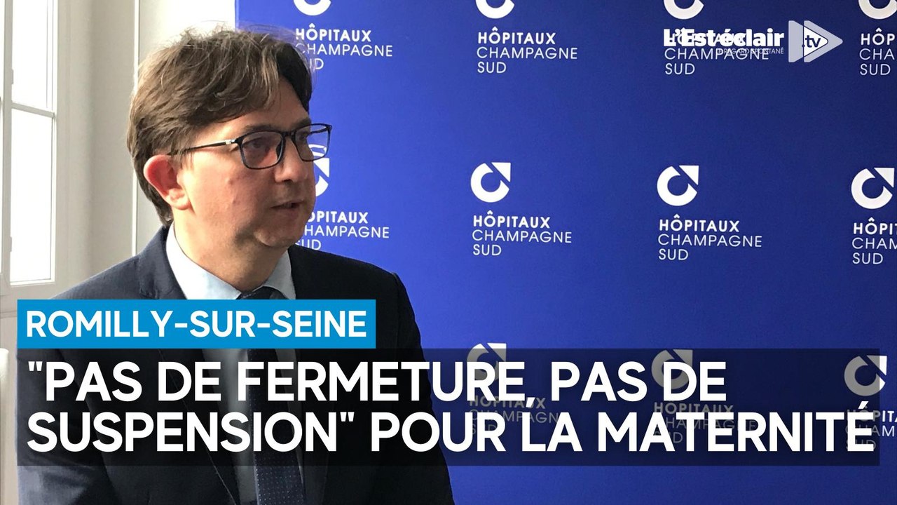 Damien Patriat, directeur des hôpitaux Champagne Sud, annonce que la maternité de Romilly ne fermera pas