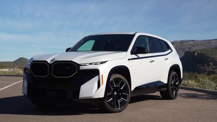 The first-ever BMW XM Exterior Design in White-Orange