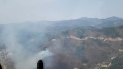 경북 경주 야산에 불...1시간 만에 진화 / YTN