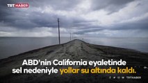 California'daki sel dron kamerasında