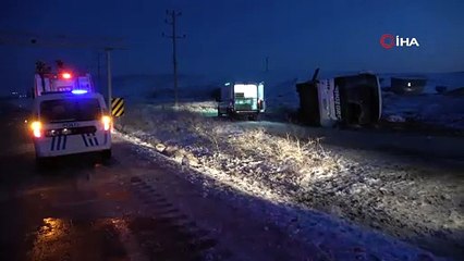 Kontrolden çıkan yolcu otobüsü devrildi: 1 ölü, 25 yaralı
