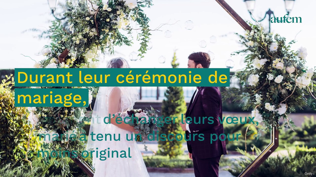 Mariage : le discours très osé de ce marié a choqué tous les invités... sauf la mariée