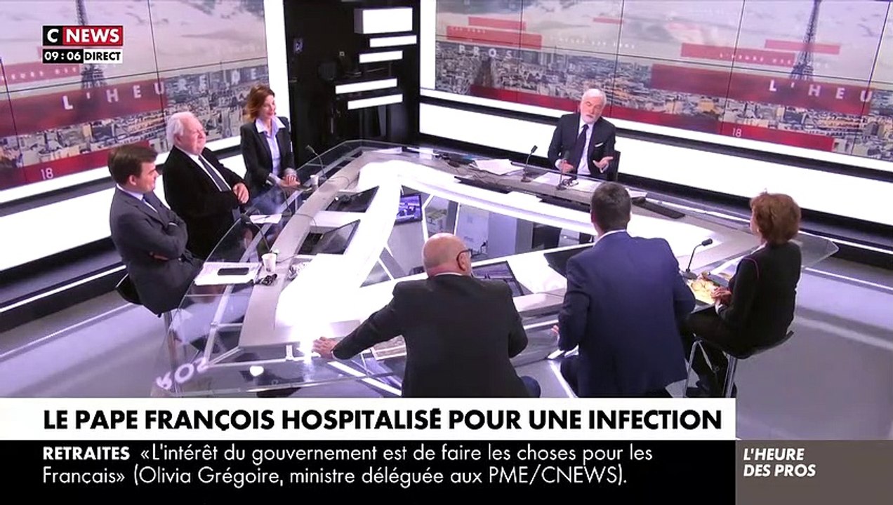 Pascal Praud est aux commandes de "L'heure des pros", sur CNEWS