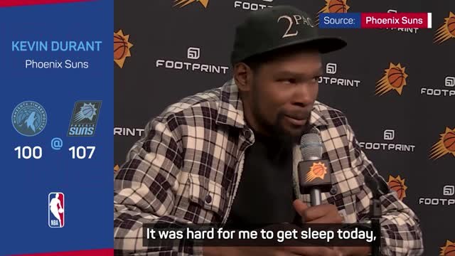 I wanted it too badly - Durant struggled to sleep before Suns home debut
