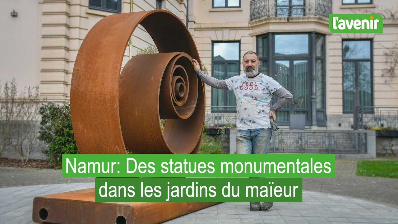 Namur: des sculptures monumentales dans les jardins du maïeur