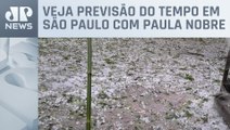 Temporais, rajadas de vento e granizo em São Paulo nesta quinta (30)