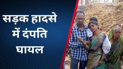बालाघाट: सड़क किनारे गिरे पेड़ से हुआ हादसा, बाइक सवार दंपत्ति परिवार घायल
