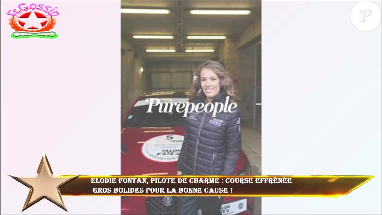 Elodie Fontan, pilote de charme : course effrénée  gros bolides pour la bonne cause !