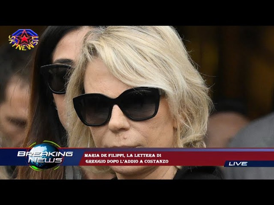 Maria De Filippi, la lettera di  Greggio dopo l’addio a Costanzo