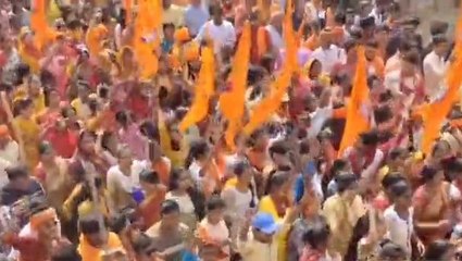 कटिहार: राम नवमी के शोभा यात्रा में जय श्री राम के उद्धघोष से भक्तिमय हुआ वातावरण
