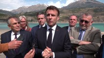 Emmanuel Macron dans les Hautes-Alpes pour le «plan eau» : «je suis là aujourd’hui pour avancer sur un sujet qui est essentiel»