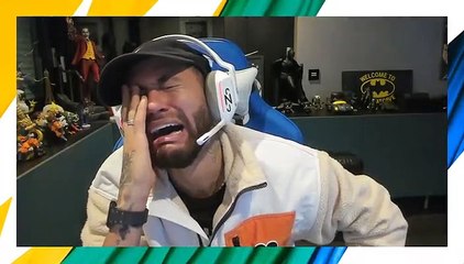 Neymar perde un milione di euro al casinò online e "piange" in diretta. Il video è virale