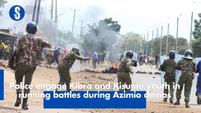 Police engage Kibra and Kisumu youths in running battles during Azimio demos