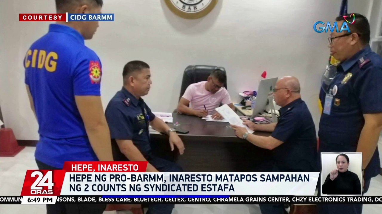 Hepe ng PRO-BARMM, inaresto matapos sampahan ng 2 counts ng syndicated estafa | 24 Oras