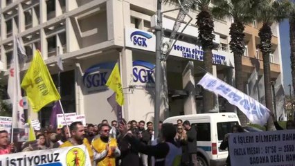 İzmir'de Sgk Çalışanları İş Bıraktı.