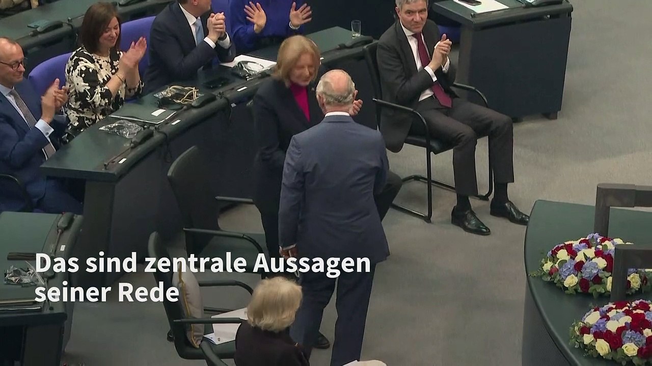 Charles' Rede im Bundestag - das sind die zentralen Aussagen