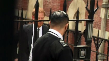 Prince Harry arrives at High Court for privacy claim hearing