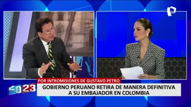 Rodríguez Mackay: Retiro de embajador peruano de Colombia reduce las relaciones con ese país