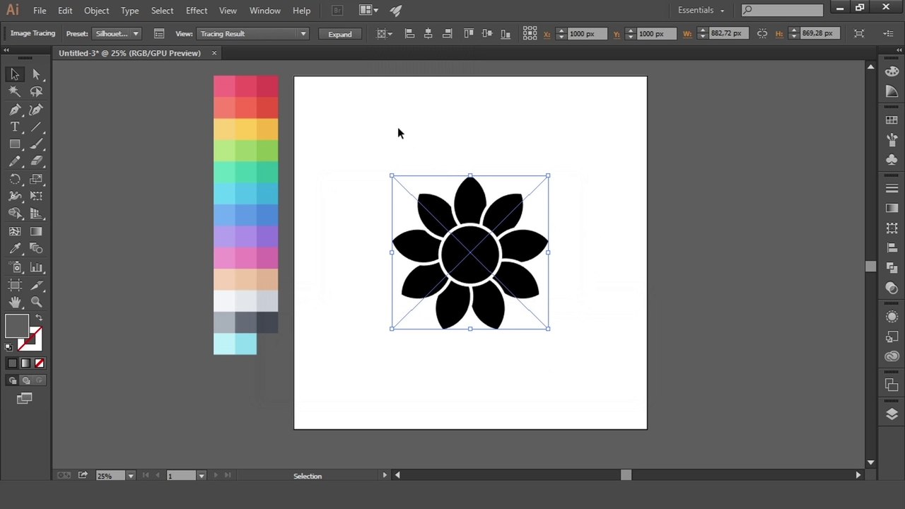 Cara Merubah Warna Gambar PNG Di Adobe Illustrator