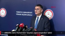 ANKARA Zafer Partisi'nden 'seçmen sayısı araştırılsın' talebi