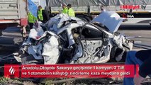 Bolu - Ankara istikametinde kaza! Yol trafiğe kapandı