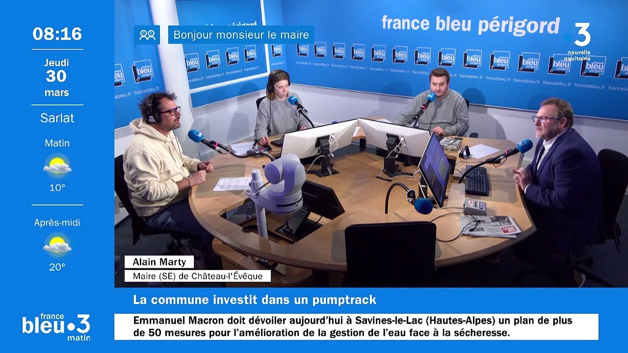 Alain Marty,  maire de Château-l'Évêque invité de "Bonjour Mr le Maire"