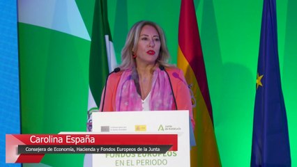 Carolina España prevé una "Andalucía más inteligente y sostenible" por los fondos europeos