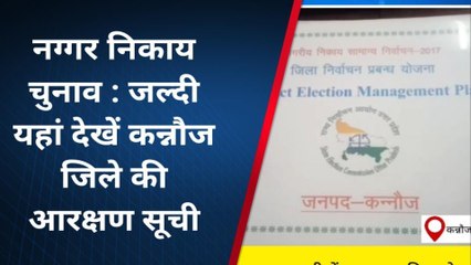 यूपी निकाय चुनाव: जल्दी से देखें कन्नौज जिले की आरक्षण सूची