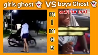 girls gost vs boys ghost prank  #funny #mime #memes #shorts