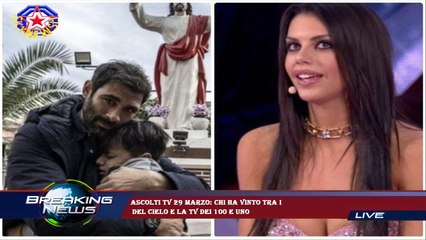 Ascolti tv 29 marzo: chi ha vinto tra I  del cielo e La Tv dei 100 e Uno