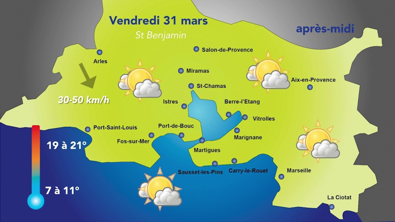 Un temps mitigé pour vendredi avec nuages et éclaircies
