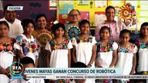Jóvenes mayas se vuelven virales por ganar un concurso de robótica