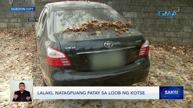 Lalaki, natagpuang patay sa loob ng kotse | Saksi